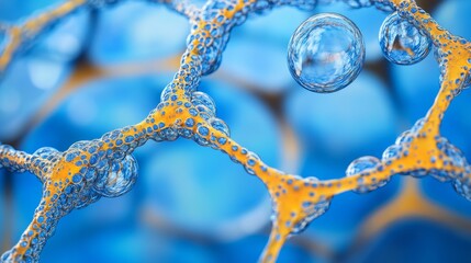 Physiological bilayers of phospholipids in a cell membrane