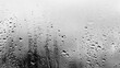© LukaszDesign - Monochrome background of water condensation on window glass