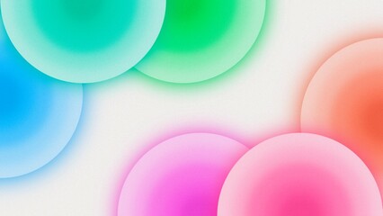 Poster - colorful background with circles