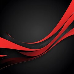 Wall Mural - An abstract background featuring red and black lines. tech diagonal background black dark sleek clean modern
