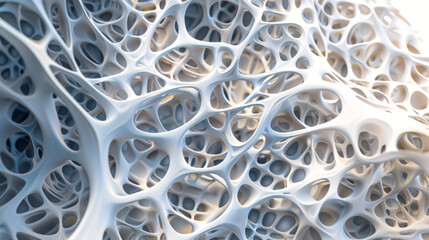 Poster - Complex organic structure formed by intricate white matter network