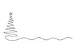 © aminul788 - Vector illustration of Christmas tree continuous one line drawing