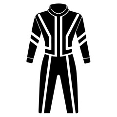 Wall Mural - Racing suit silhouette art Vector