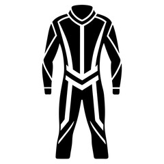 Wall Mural - Racing suit silhouette art Vector