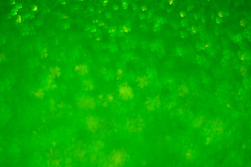 A green background with many small green shapes