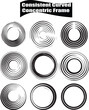© Nahid - Concentric Frame  Minimalist Black Silhouette Vector Collection