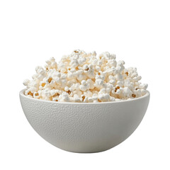 PNG Fresh popcorn in a white bowl on a table