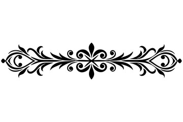 Wall Mural - Floral curves Ornament design Vector