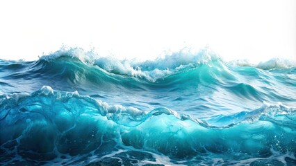 Aufkleber - Summer texture with water waves in white colors background, water, waves, white, summer, texture, background, serene
