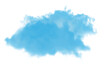© designerPX - blue cloud isolated on transparent background, Textured smoke, brush effect