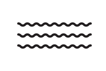 Wall Mural - wave icon vector. simple wave sign