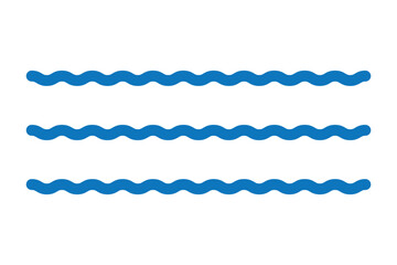 Wall Mural - wave icon vector. simple wave sign