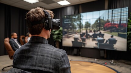 Virtual reality training simulator, teaching employees