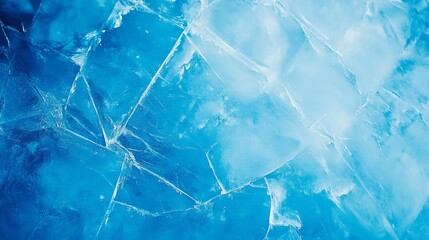 Wall Mural - blue ice background 