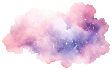 Sticker - PNG Dreamy pastel galaxy cloud