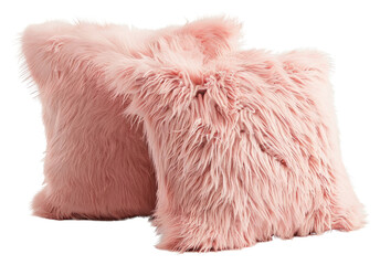 Wall Mural - PNG  Soft pink fluffy pillows