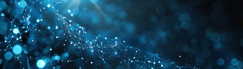 Aufkleber - Stunning blue abstract background featuring shimmering lights and textures, perfect for technology or design concepts.