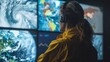 © Sea - A meteorologist analyzes weather information
