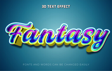 Wall Mural - Fantasy 3d editable text effect style