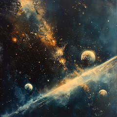 Canvas Print - Cosmic Dance.