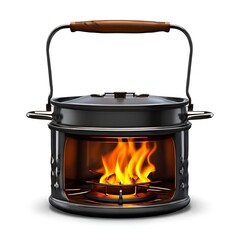 Wall Mural - camping-stove-isolated-on-transparent-background-png