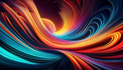 Wall Mural - fractal burst background