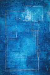 Wall Mural - Blue print floor plan, architectural background