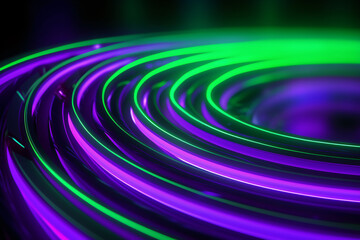 Wall Mural - A purple and green spiral abstract background