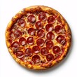 © Inovo Lab - Pizza Pepperoni, isolated on white background, clipping path, full depth of field
