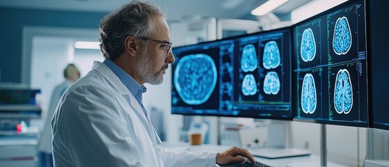 Wall Mural - Medical advancement Develop AI-powered diagnostic 