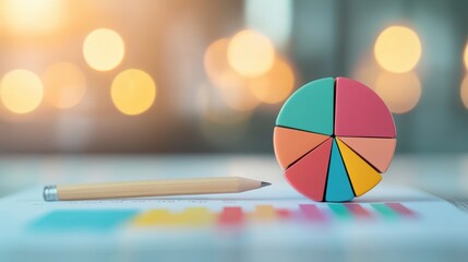 Wall Mural - an analytical dashboard design with interactive charts and graphs displaying key performance indicat