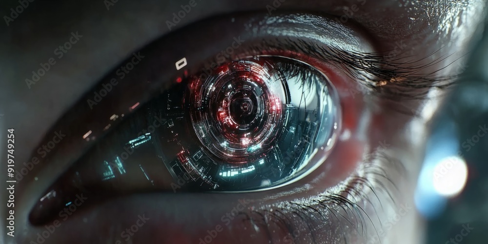 The Human Eye Enhanced with Cutting-Edge Digital Technology and ...