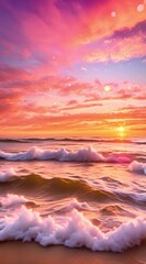 Wall Mural - sunset over the sea