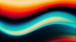 © mamo studios - Vibrant abstract waves in orange, teal, and white create a psychedelic gradient on a black background, perfect for a dance party,generative ai