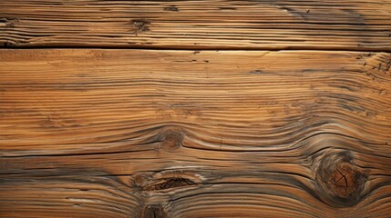 Rustic wooden surface, highlighting the natural grain, knots, and texture of the wood