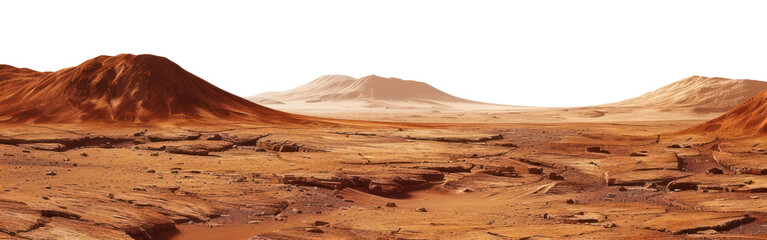 png martian landscape with red dunes