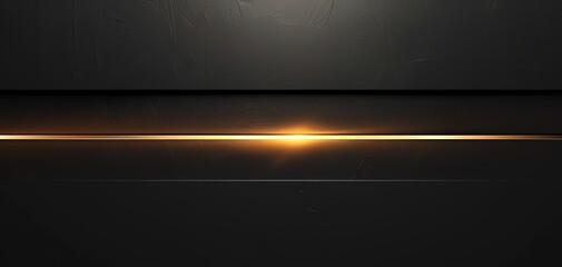 Abstract dark textured background with thin gold line and glow.