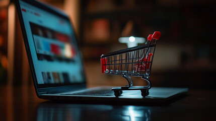 shopping cart on the street