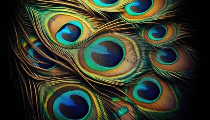 Peacock feathers