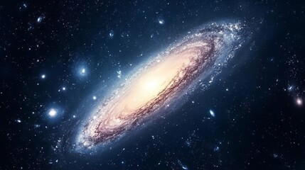Wall Mural - Mystical Andromeda Galaxy in Deep Space