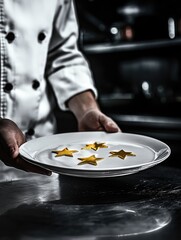 Chef with Five-Star Plate