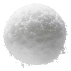 Wall Mural - Floating snowball on white background