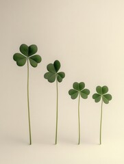 Canvas Print - Four Leaf Clovers