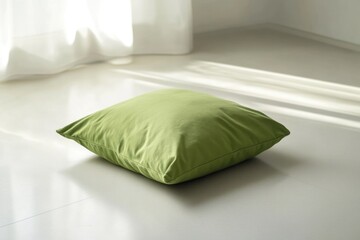 Sticker - Green Pillow on White Floor