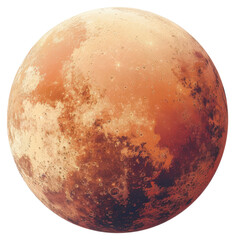 Poster - PNG Detailed image of planet Mars