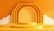 © BOJOShop - Yellow Abstract Stage.