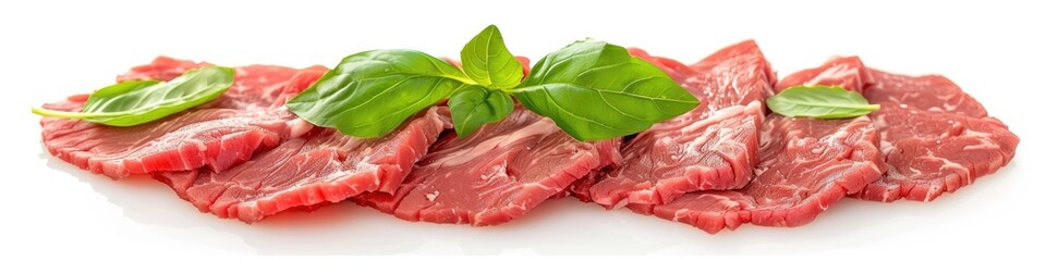 Poster - Fresh raw meat, sliced thinly