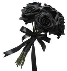 Wall Mural - PNG Black rose flower accessories accessory blossom.