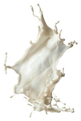 Poster - PNG Milk splash in mid-air