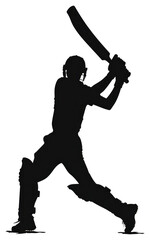 Poster - PNG Cricket player silhouette clothing footwear.